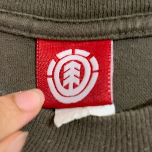 Element Skateboarding Long Sleeve Shirt Skateboard Men’s Large Wind Water Fire L - Picture 3 of 5